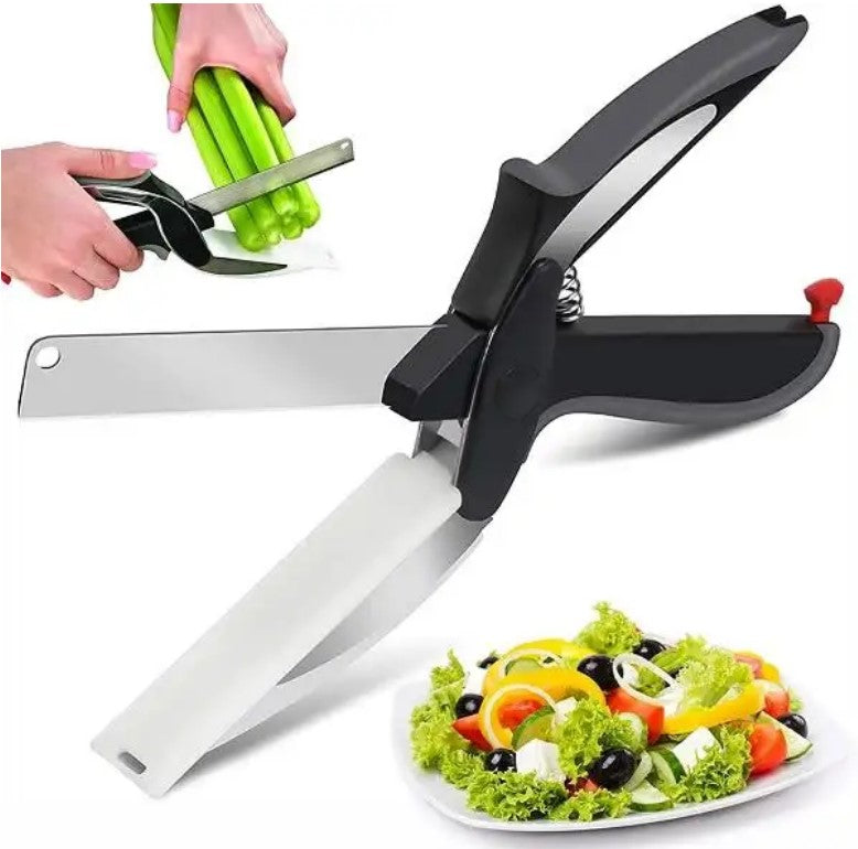 Kitchen Scissors With Bult-in Cutting Board